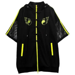 Jackets & Hoodies>LISTEN FLAVOR Yin-Yang China Mesh Jersey Hoodie
