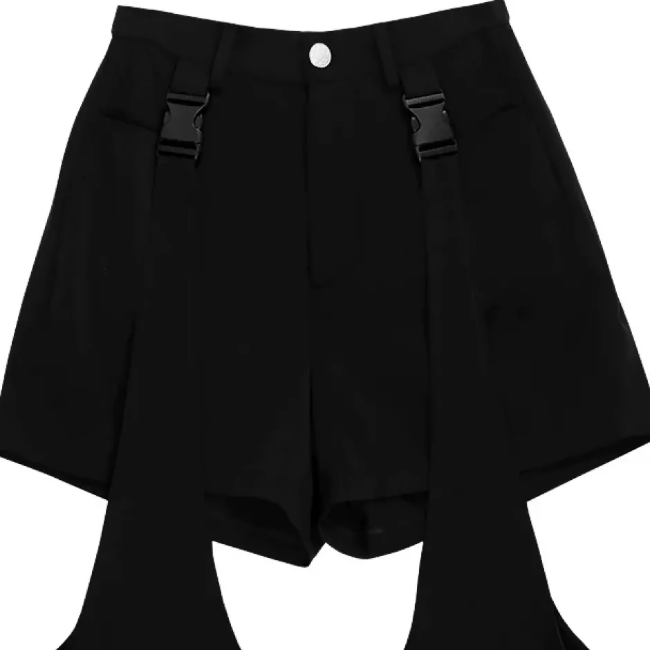 LISTEN FLAVOR Zettai Ryoiki Buckle 2-Way Pants Sale