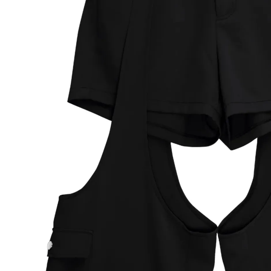 LISTEN FLAVOR Zettai Ryoiki Buckle 2-Way Pants Sale