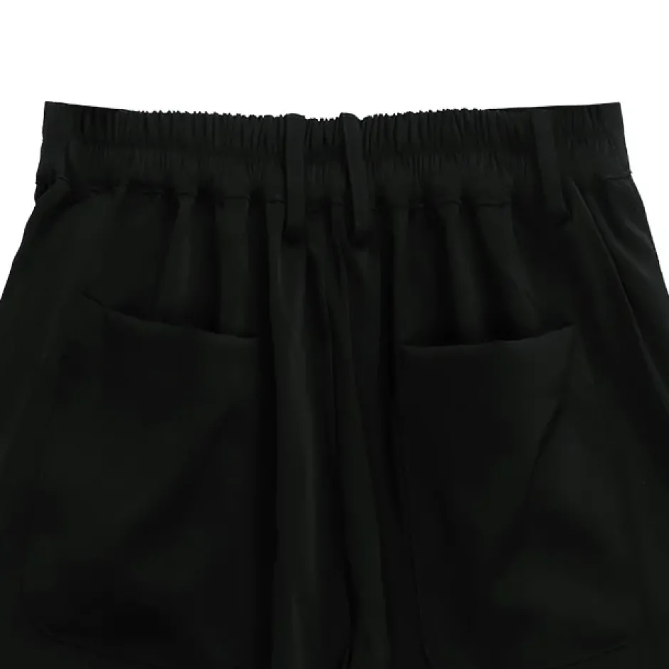 Bottoms>LISTEN FLAVOR Zettai Ryoiki Fire Buckle Black Pants