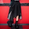 Bottoms>LISTEN FLAVOR Zip Detail Hemline Skirt