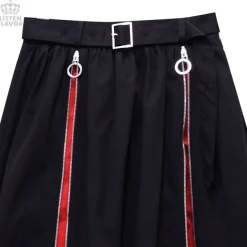 LISTEN FLAVOR Zipper Detail Long Skirt Online