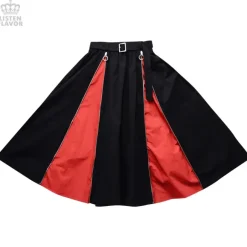 LISTEN FLAVOR Zipper Detail Long Skirt Online