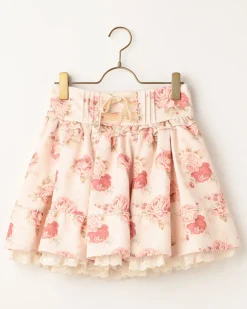Bottoms>LIZ LISA Dot Floral Sukapan Skirt