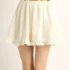 Bottoms>LIZ LISA Flower Applique Sukapan Skirt