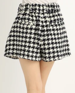 LIZ LISA Houndstooth Culottes Hot