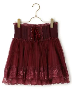 Bottoms>LIZ LISA Pleated Tulle Sukapan Skirt