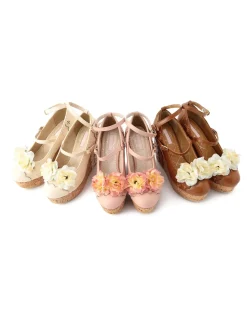 LIZ LISA Rose Wedge Pumps New