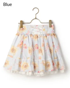 LIZ LISA Sunflower & Parfait Sukapan Skirt New