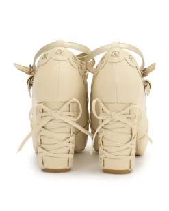 LIZ LISA Triple Ribbon Strap Pumps