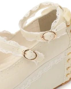 LIZ LISA Velour Lace-Up Platform Shoes Online