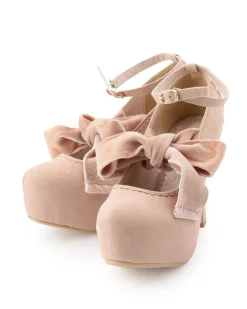 LIZ LISA Velour Ribbon Pumps Best