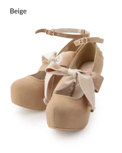 LIZ LISA Velour Ribbon Pumps Best