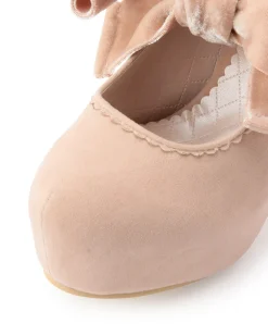 LIZ LISA Velour Ribbon Pumps Best