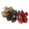 Footwear>LIZ LISA Wooden Heel Suede Platforms