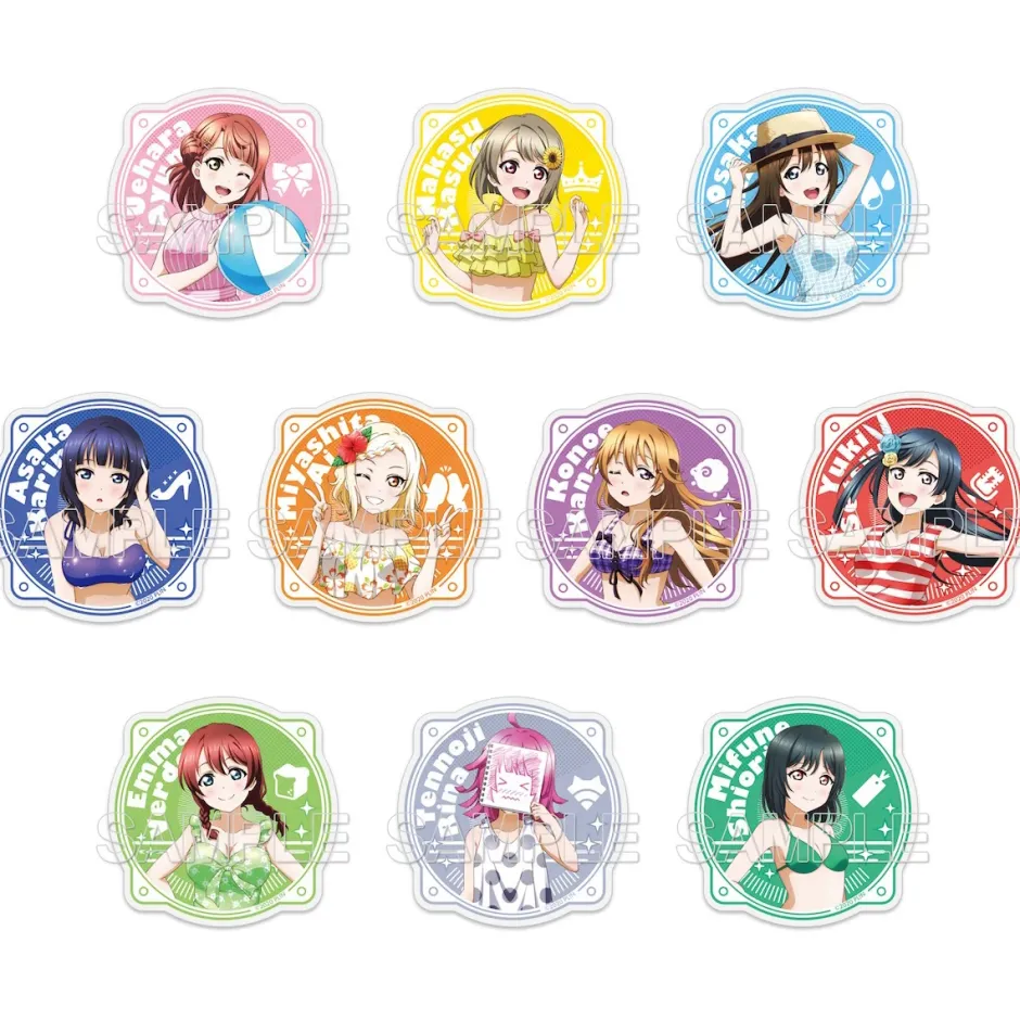 Stickers>Love Live! Nijigasaki High School Idol Club Summertime! Acrylic Sticker Collection
