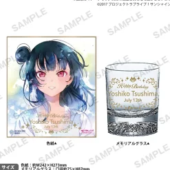 Mugs & Glasses>Love Live! Sunshine!! Uranohoshi Girls High School Birthday Present Vol. 4 Yoshiko Tsushima Celebration Set