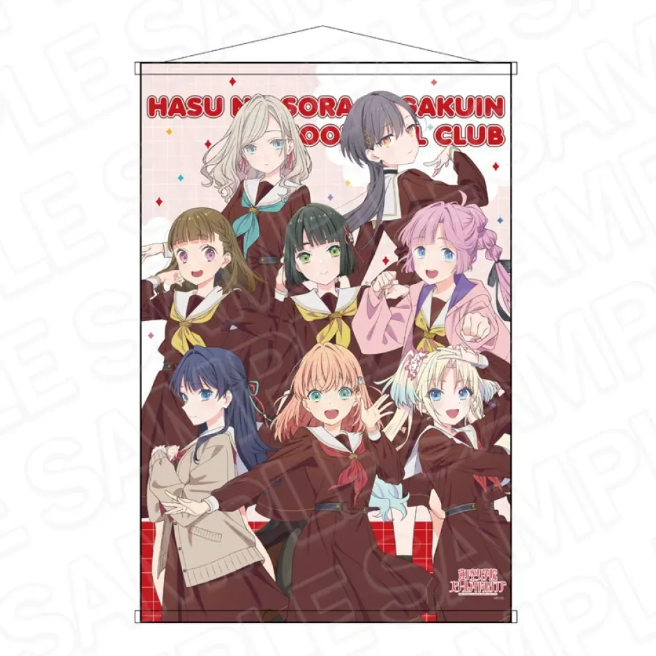 Tapestries>Love Live! Hasu no Sora Jogakuin School Idol Club B2 Tapestry 105th Winter School Uniform Ver.