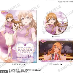 Art Canvas Boards|Posters>Love Live! Nijigasaki High School Idol Club Nijigasaki High School Store Birthday Present Kanata Konoe Celebration Set