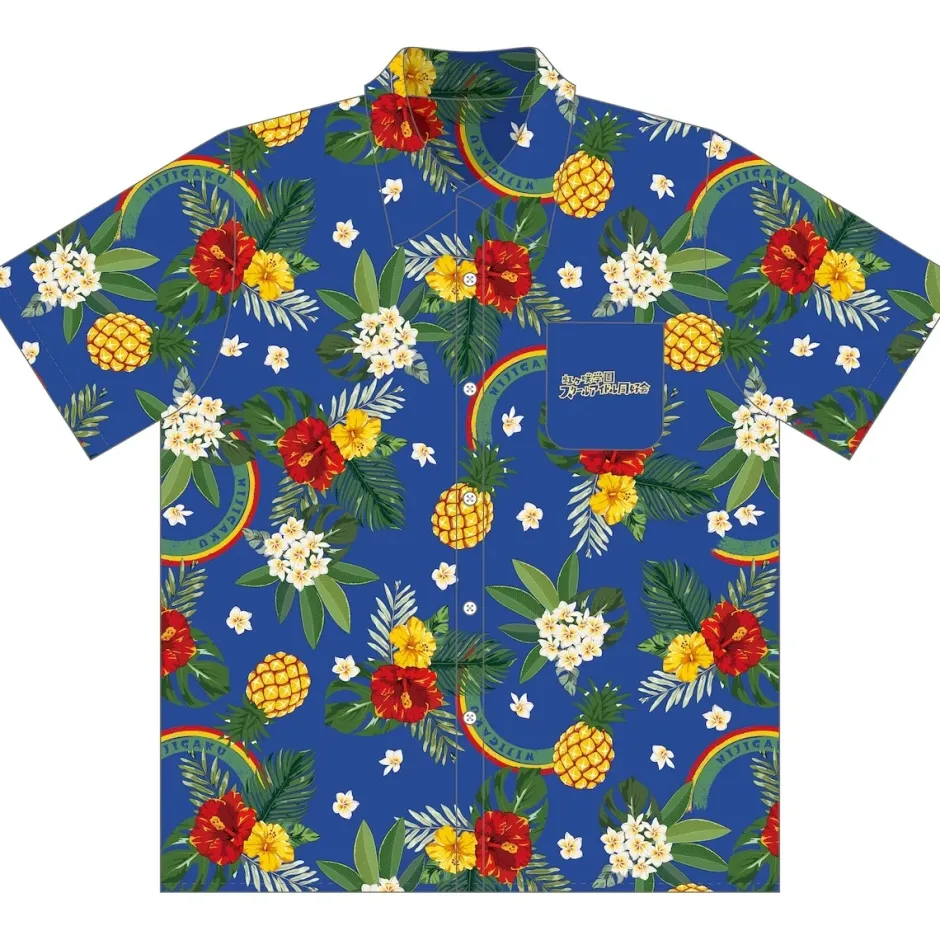 Tops>Love Live! Nijigasaki High School Idol Club 7th Live! NEW TOKIMEKI LAND Aloha-Style Shirt