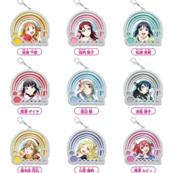 Collectable Toys>Love Live! Sunshine!! The School Idol Movie: Over the Rainbow Clear Stained Charm Collection Box Set