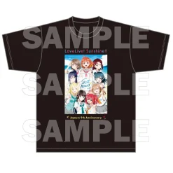 Tops>Love Live! Sunshine!! Uranohoshi Girls' High School Store Aqours 9th Anniversary T-Shirt