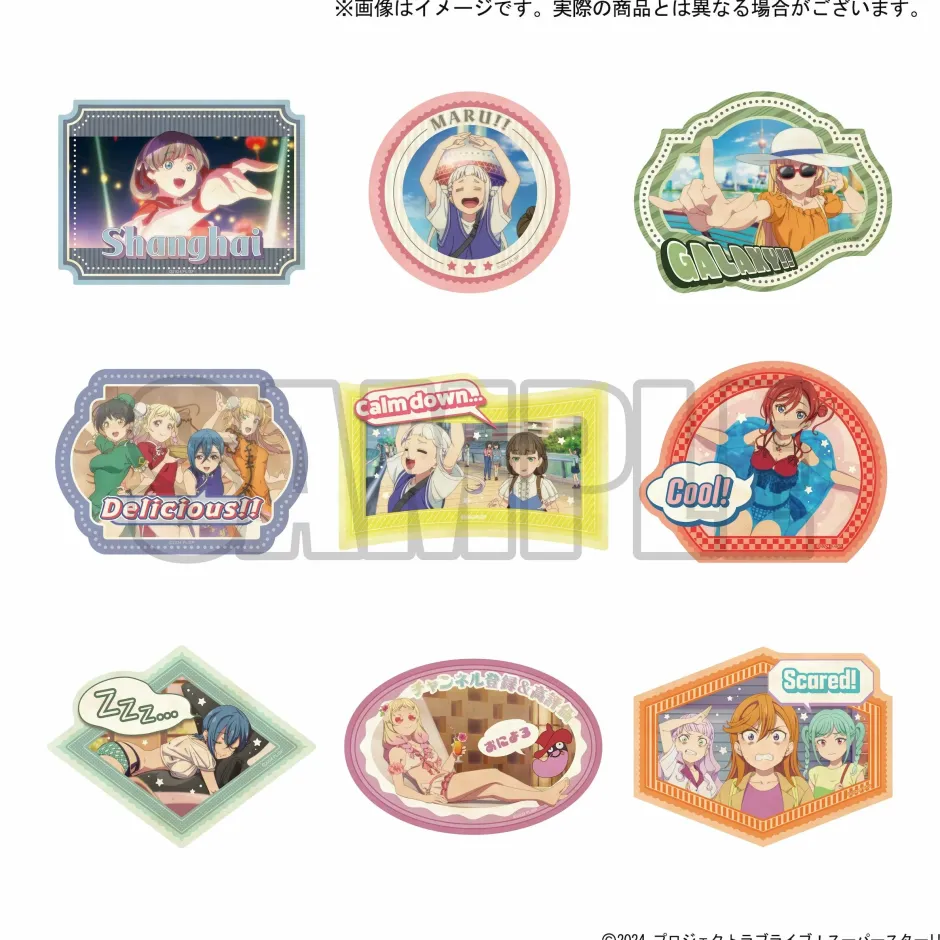 Love Live! Superstar!! 3rd Season Yuigaoka Girls' High School Store Official Memorial Item Vol. 5: Travel Stickers Set Memories in Shanghai Ver. Clearance