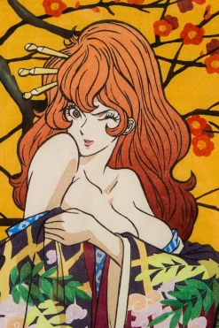 Lupin the Third Ukiyoe Woodblook Print - Fujiko Mine Hot