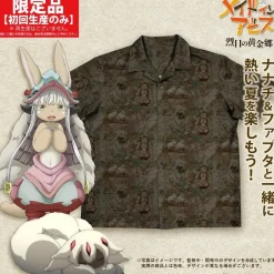 Tops>Made in Abyss: The Golden City of the Scorching Sun Nanachi & Faputa Aloha Shirt
