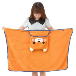 Mameshiba San Kyodai Dog Hooded Blankets Online