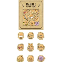 Stickers>Mashle: Magic and Muscles [Jump Festa 2024] Puff Form Flake Stickers Set