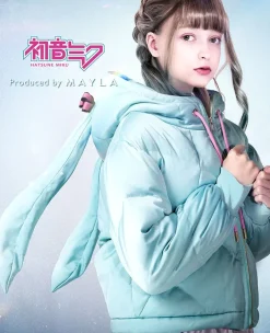 MAYLA Hatsune Miku Iconique Down Jacket Sax Blue Outlet