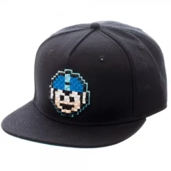 Hats & Caps>Mega Man 8-Bit Black Snapback