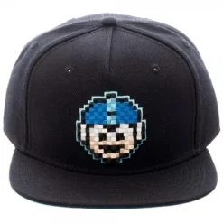 Hats & Caps>Mega Man 8-Bit Black Snapback