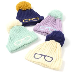 Hats & Caps>Megane Pom Pom Beanie