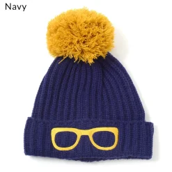 Hats & Caps>Megane Pom Pom Beanie