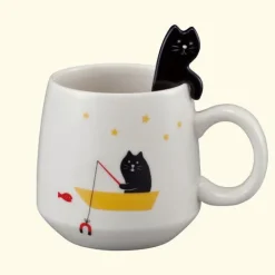 Mellow Cat Spoon w/ Mug Clearance