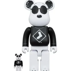 Be@Rbrick>MLB × PEANUTS BE@RBRICK Snoopy(White Sox) 100% & 400%