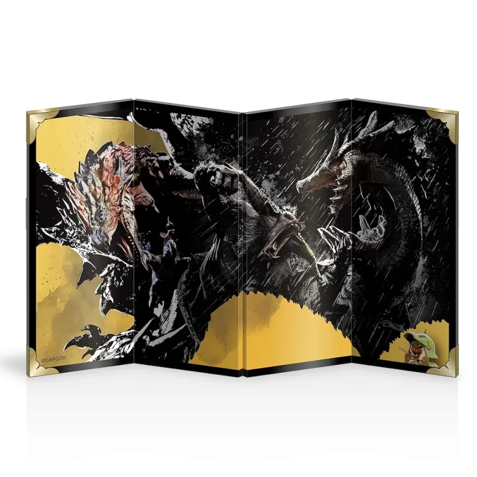 Monster Hunter Bridge Wall Art Mini Folding Screen Clearance