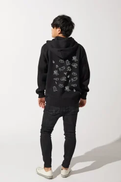 Monster Hunter Rise Gorogoro Otomo Line Art Hoodie Discount