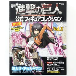 Anime & Manga Magazines>Monthly Attack on Titan Official Figure Collection Magazine Vol. 3: Mikasa (Three Dimensional Maneuver Gear Ver.)