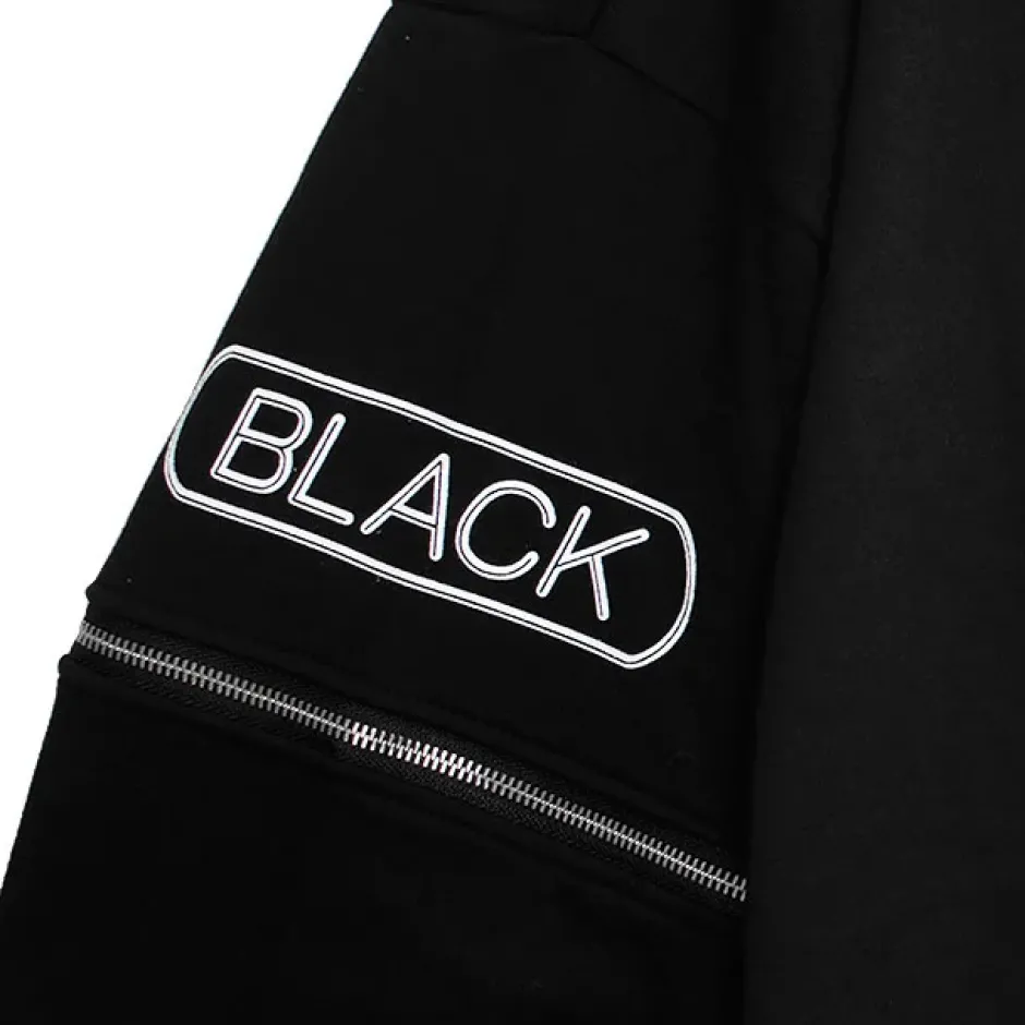 murakaruki x LISTEN FLAVOR Zip Sleeve Hoodie Black Hot