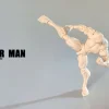 Action Figures>Muscular Man Body KT01A White Skin 1/12 Scale Action Figure