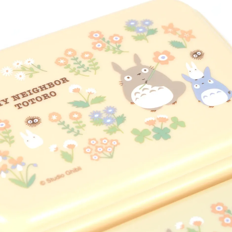 My Neighbor Totoro Nested Totoro & Flowers Plastic Container 3-Piece Set