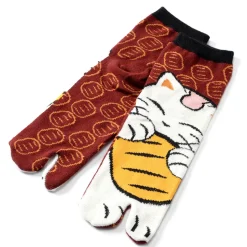 Roomwear & Sleepwear|Footwear>Nagomi Modern Women's Tabi Socks - Manekineko Ver. 1