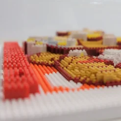 Games>Nanoblock Shibuya Pixel Art Artist Works: Chack Mori Relief