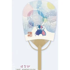 Natsume's Book of Friends Nyanko-sensei Fireworks Oval Fan
