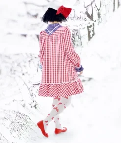 Neb aaran do Propeller Beret (White x Red) New