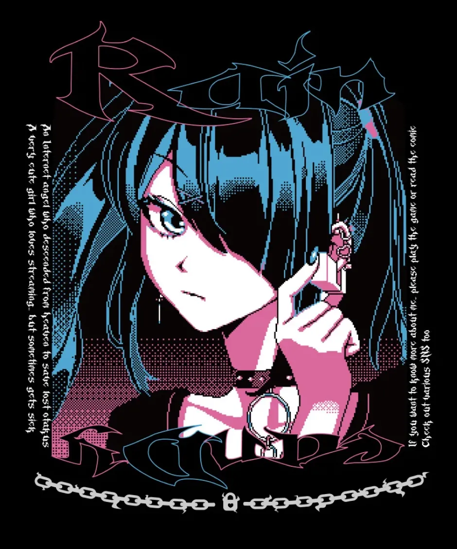 Tops>Needy Streamer Overload Ame-chan Earrings T-shirt