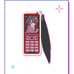 Needy Streamer Overload Feature Phone Acrylic Key Chain Clearance